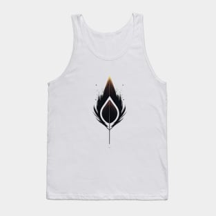 Minimalistic Leaf Symbol Tank Top